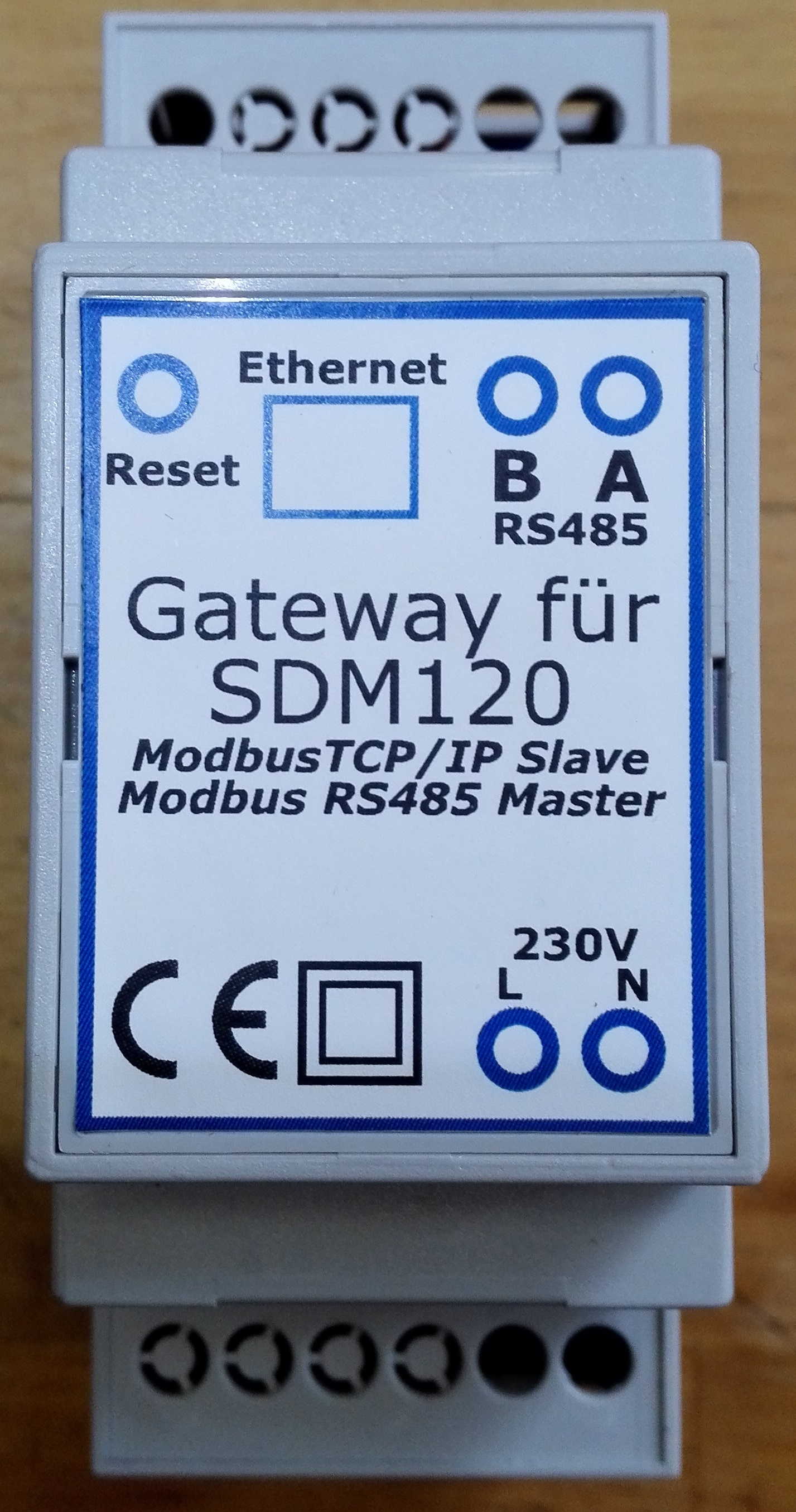 Gateway Modbus TCP/IP für SDM120 Zähler