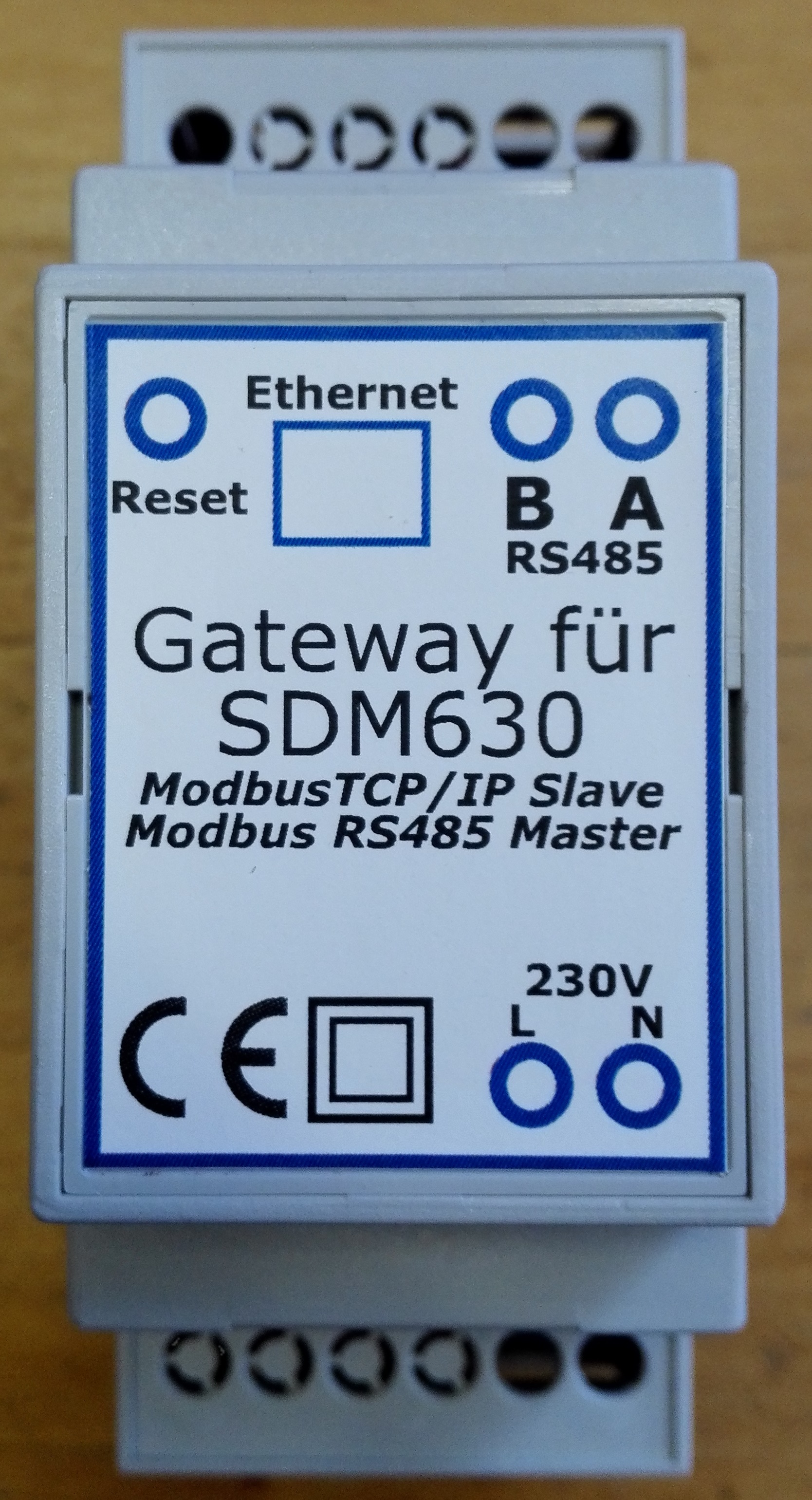 Gateway Modbus TCP/IP für SDM630 Zähler