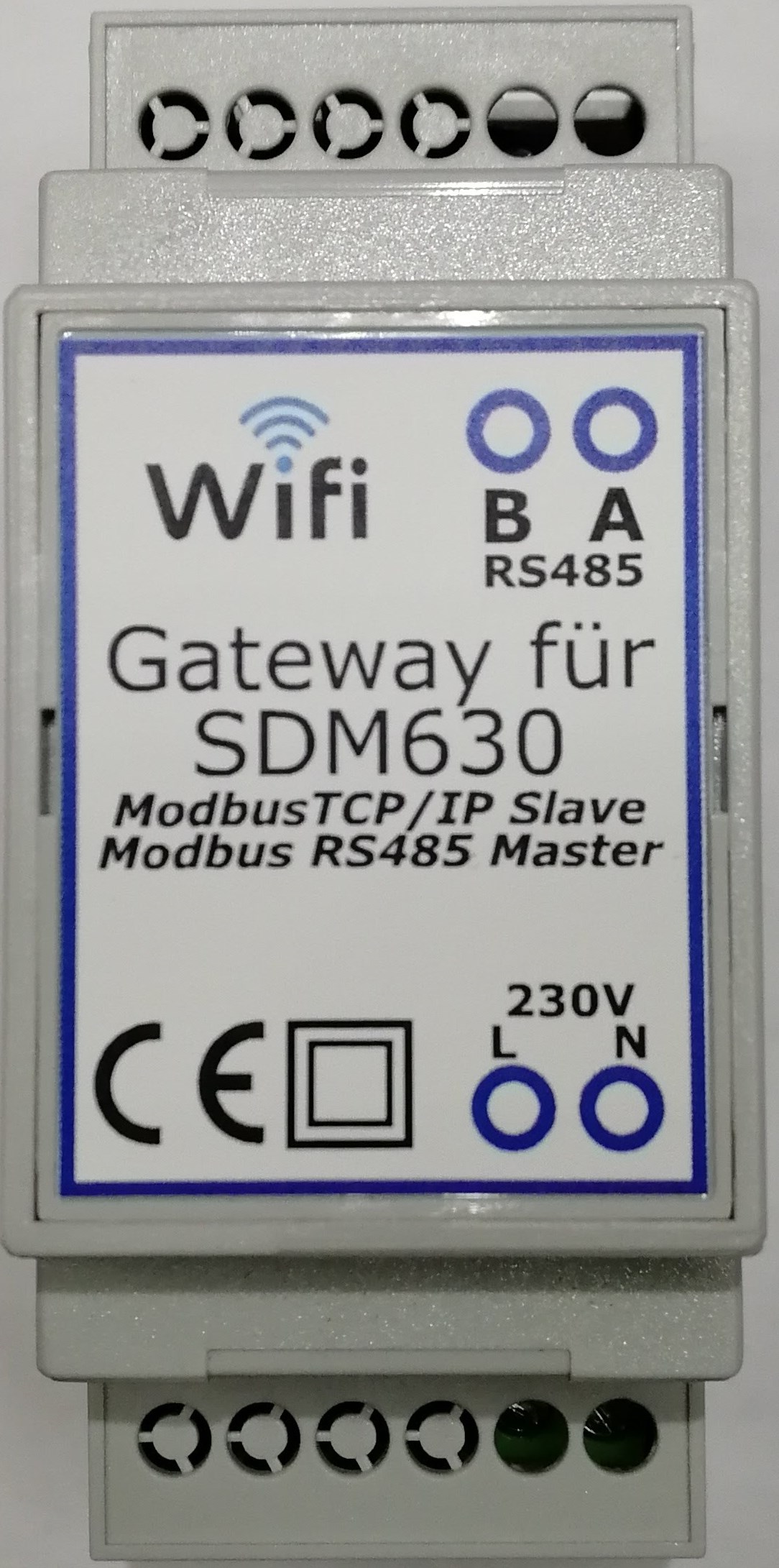 Gateway Modbus TCP/IP für SDM630 Zähler